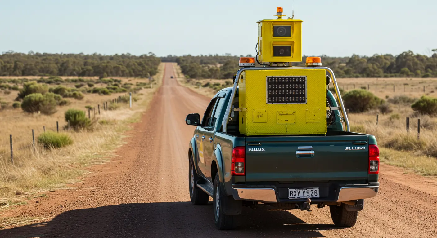 How WA Driver Blocks Speed Camera