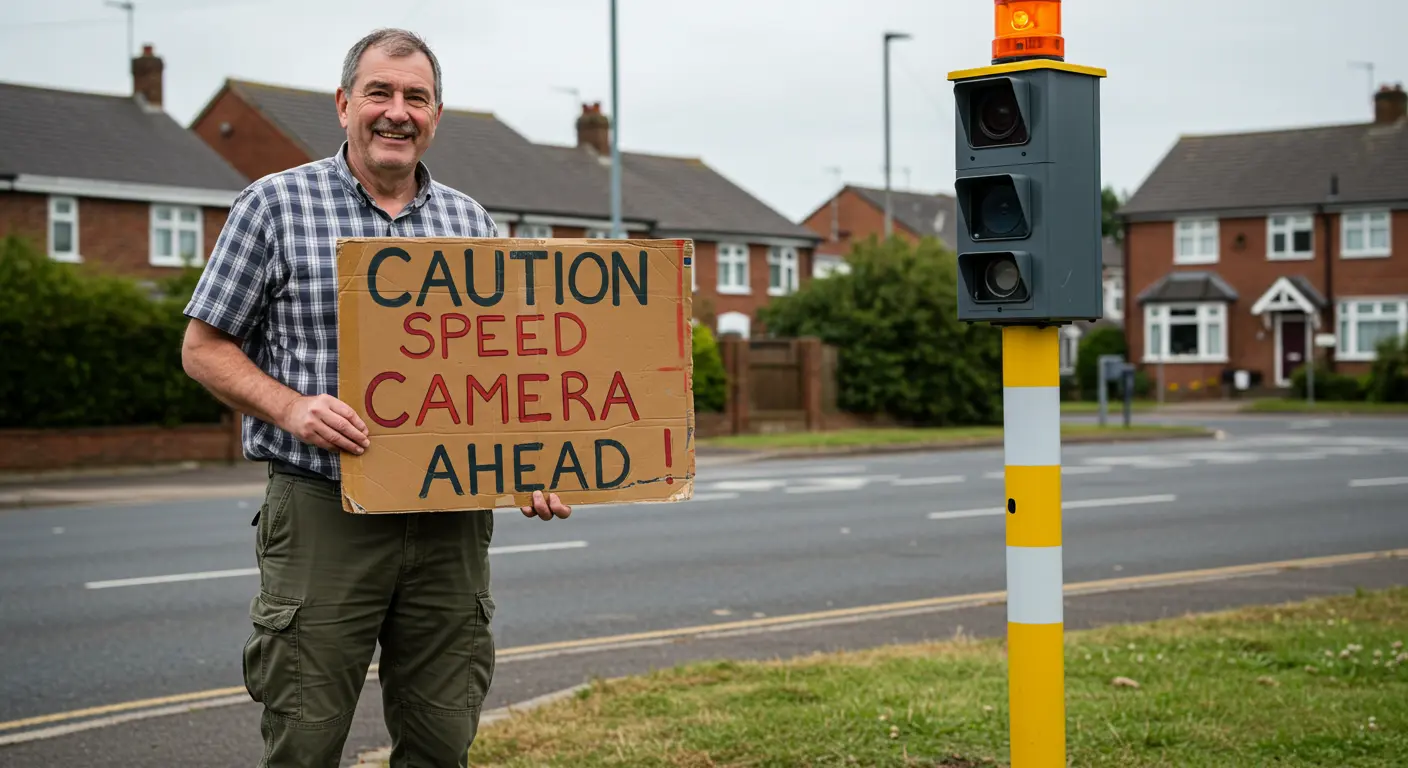 VIC Driver Blocks Speed Camera