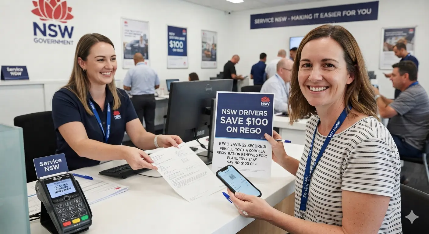 NSW Drivers Start Getting $100 Off Their Rego